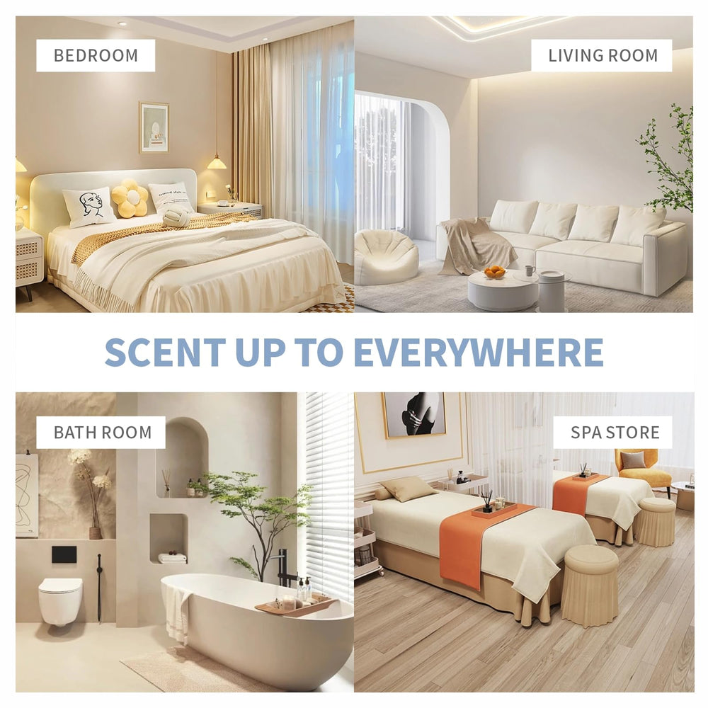 Waterless aromatherapy diffuser in a spa setting