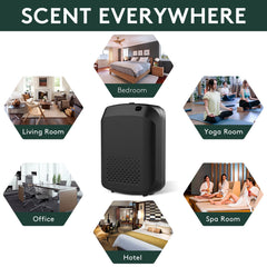 Black Smart Scent Air Machine suitable for home, hotel, spa, and office