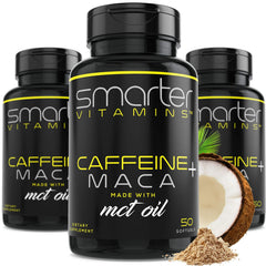Front view of three-pack Smarter Energy Pills bottles