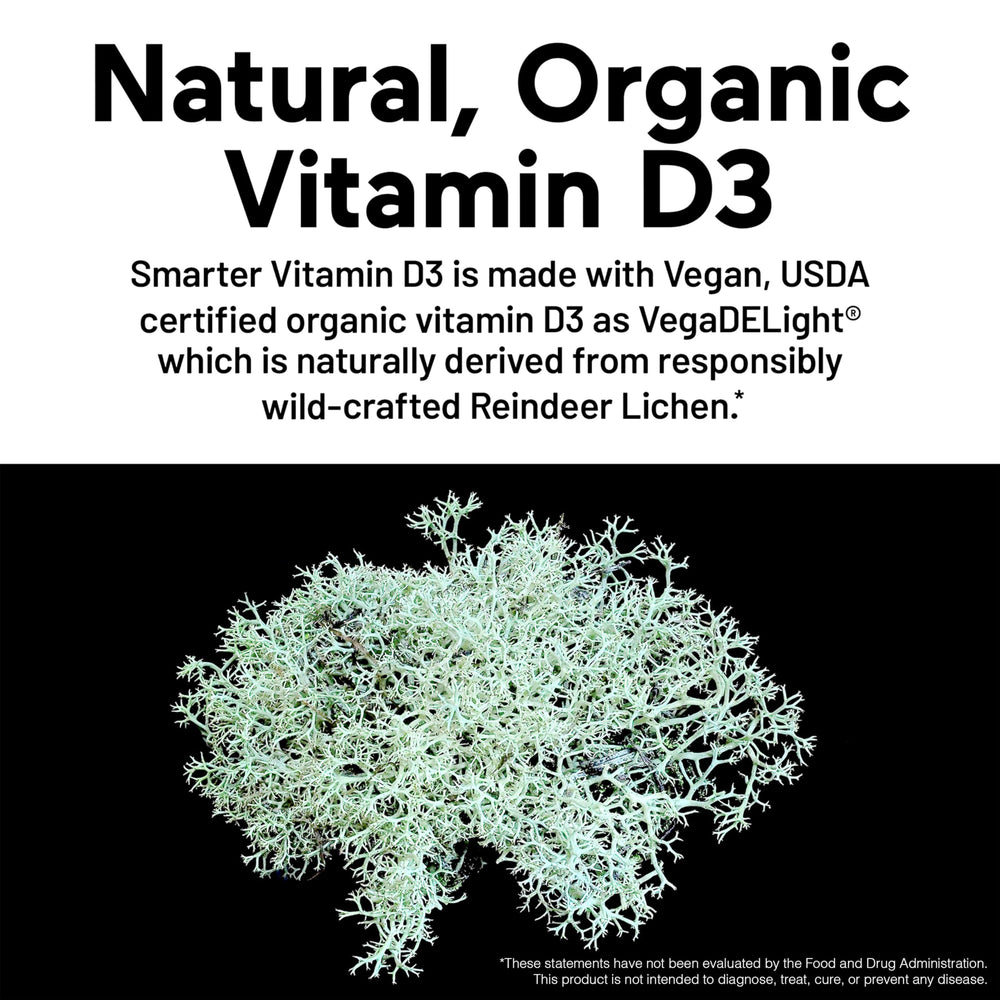 SMARTERNUTRITION vegan D3 K2 softgels close-up showing oil-based delivery