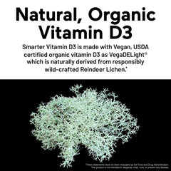 SMARTERNUTRITION vegan D3 K2 softgels close-up showing oil-based delivery