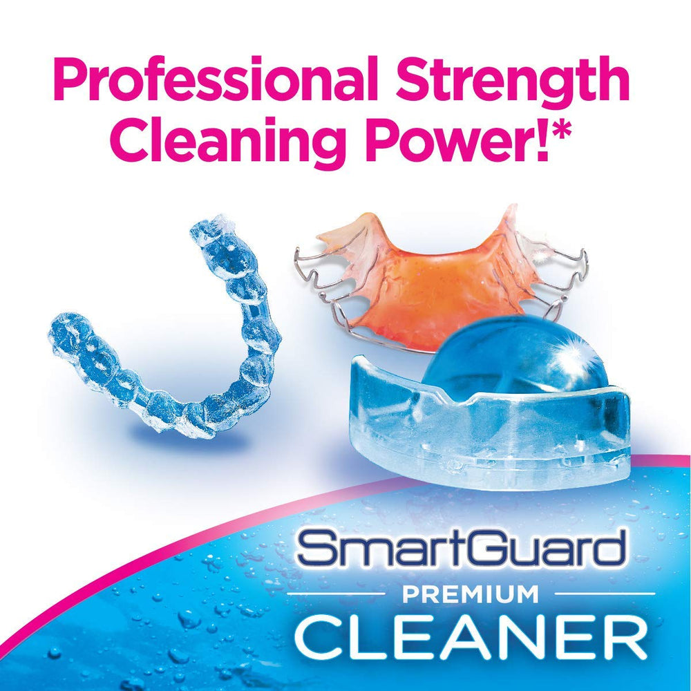 Soaking dental appliance in SmartGuard solution for 20 minutes