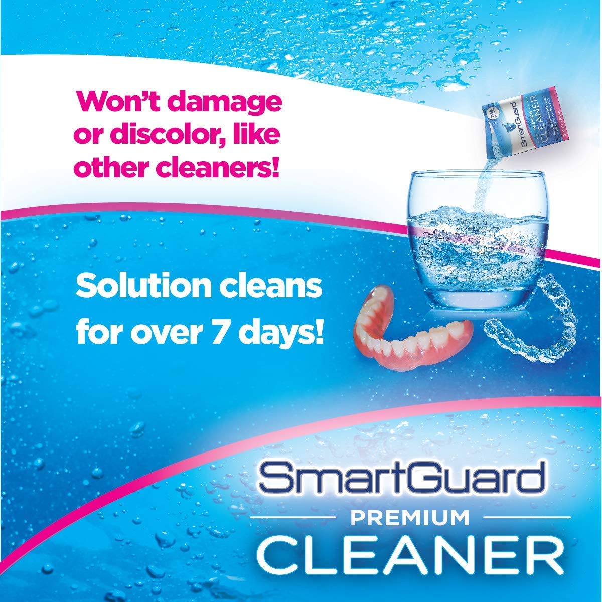 Close-up of SmartGuard cleaning packets