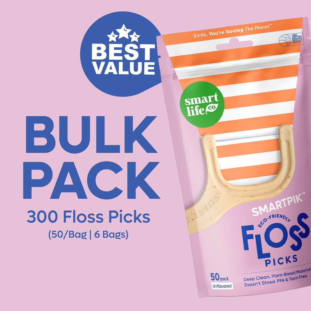 Travel-size floss picks for on-the-go use
