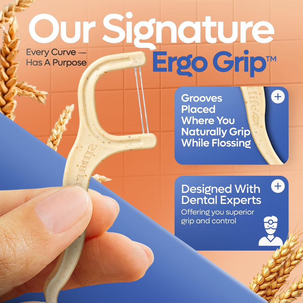 Travel-size compact packaging of SmartLifeco floss picks