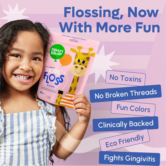 Straw wheat design flossers for children's teeth