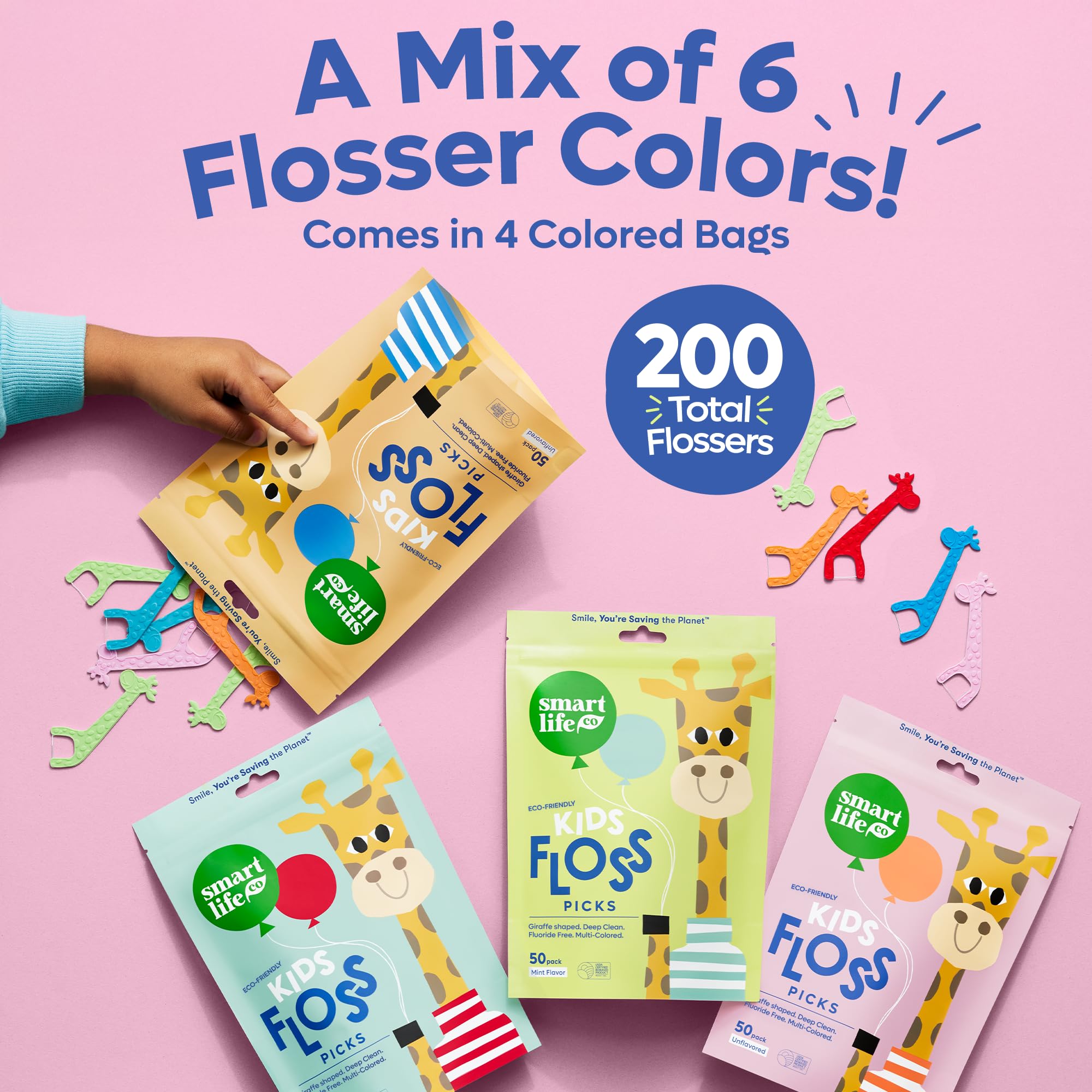 Plant-based materials illustration for SmartLifeco flossers