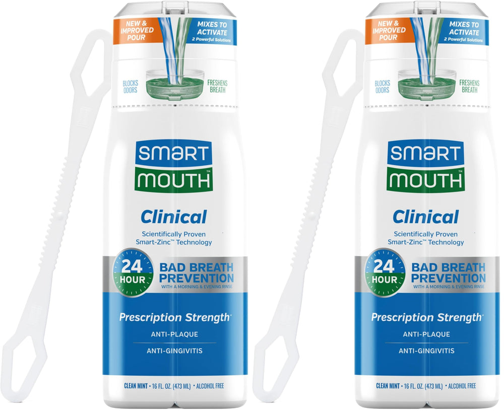 Front view of SmartMouth DDS Activated Clinical Mouthwash bottle