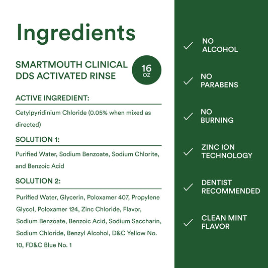 Close-up of SmartMouth label details