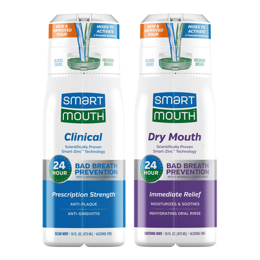 Front view of SmartMouth Dry Mouth Activated Mouthwash 16 oz bottle