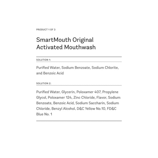SmartMouth Dry Mouth Dual-Action Mints 50-count package