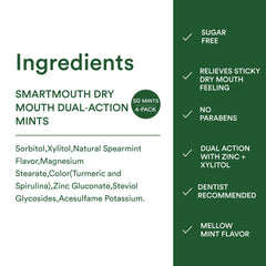 Box front showing sugar-free and dual-action features