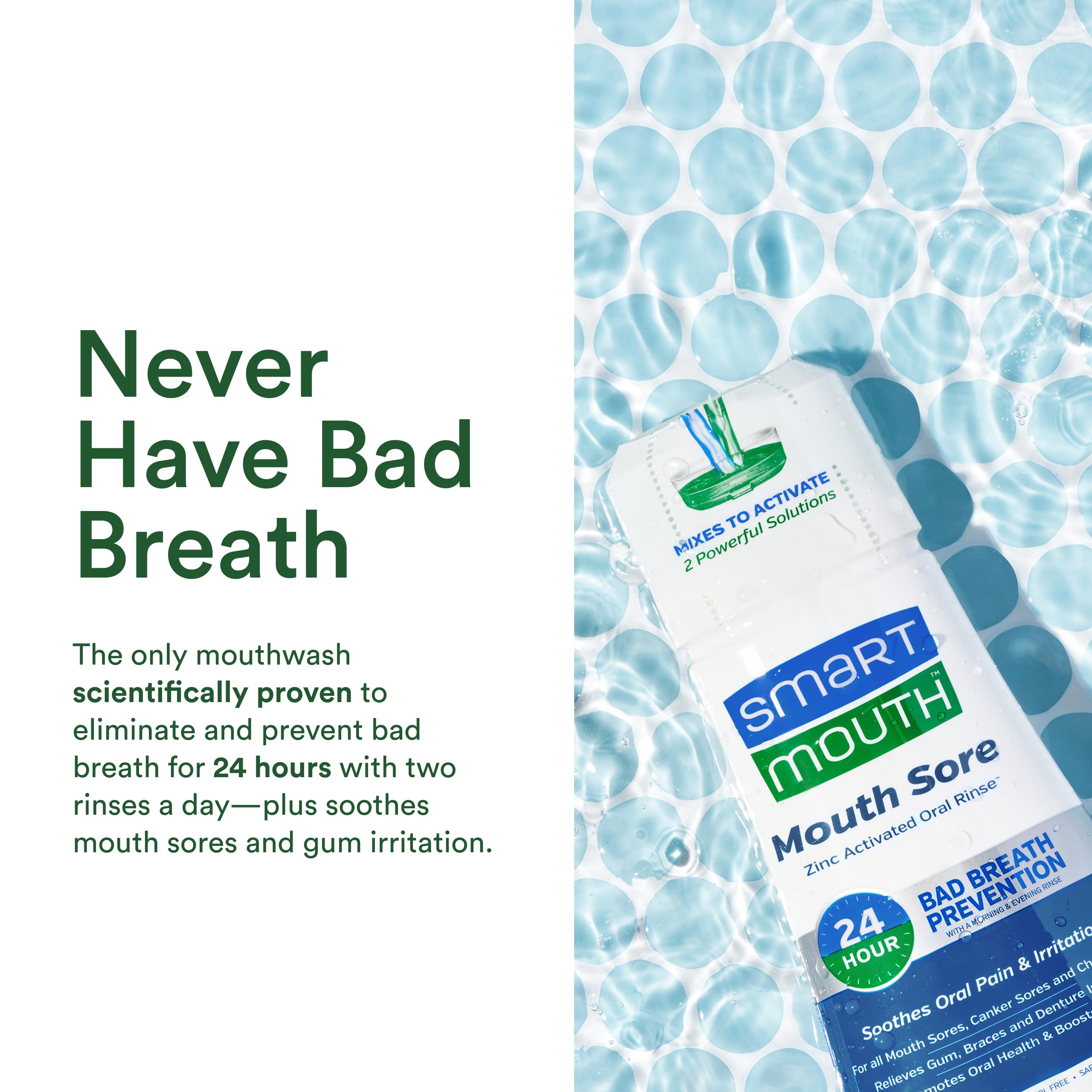 Two SmartMouth Mouth Sore bottles in a 2-pack