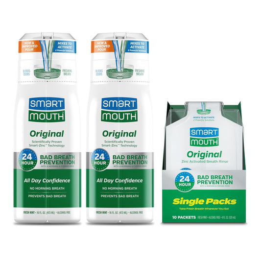 SmartMouth Original Activated 2-Pack mouthwash bottle