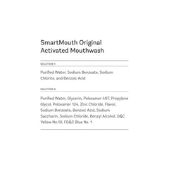 Close-up of SmartMouth 40-pack travel singles packaging