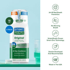 Mint flavor SmartMouth Original Activated Mouthwash