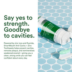Toothpaste lather with refreshing mint flavor
