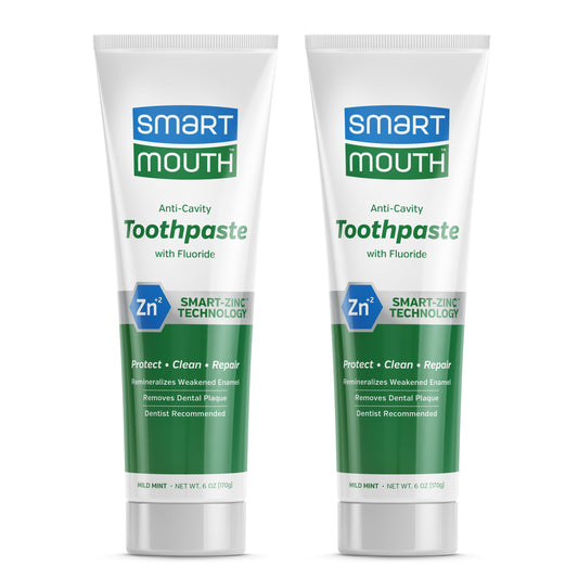 SmartMouth Premium Zinc Ion Toothpaste 6 oz 2-pack front view