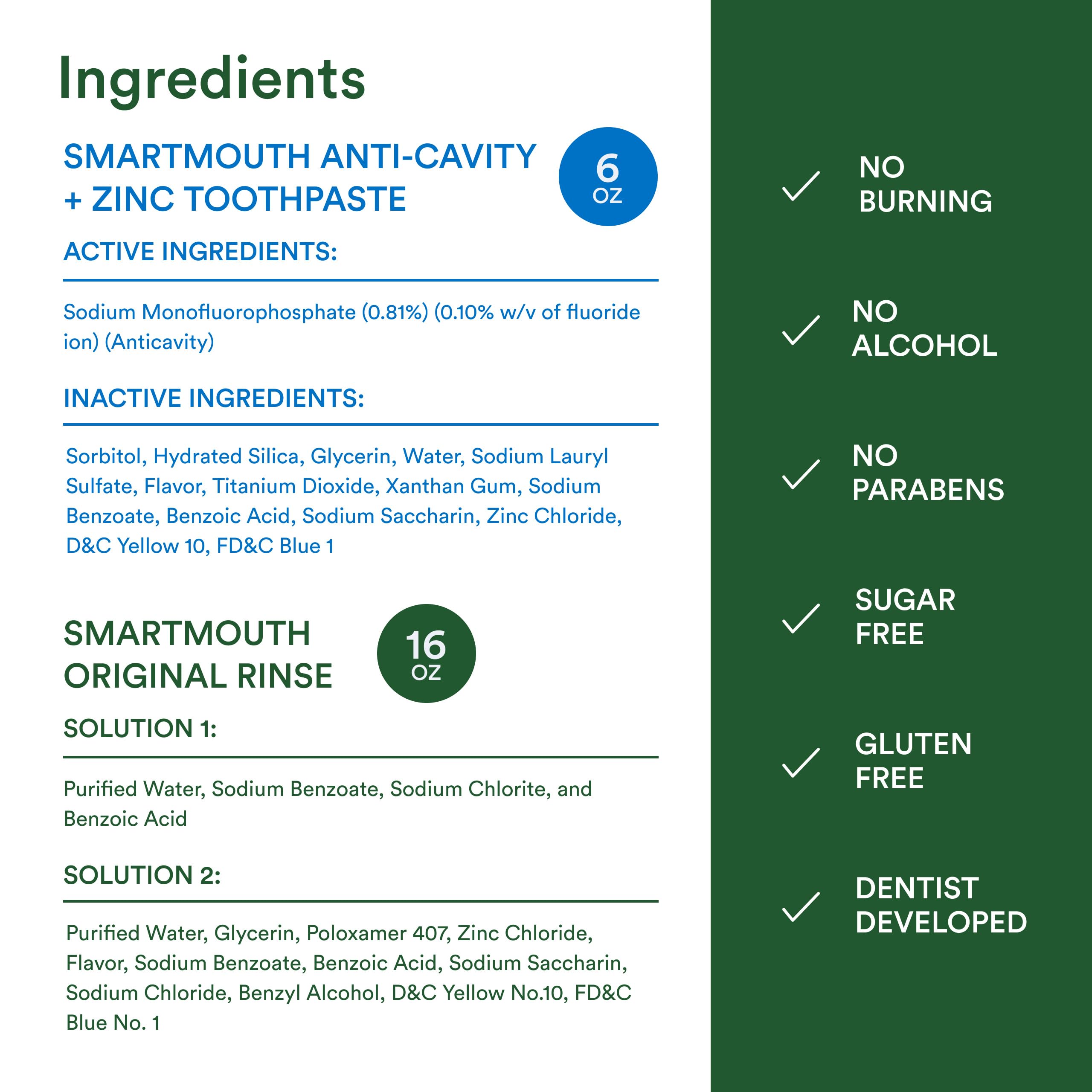 Mouthwash bottle labeled Fresh Mint flavor
