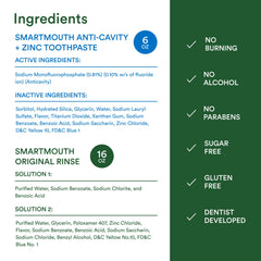 Mouthwash bottle labeled Fresh Mint flavor