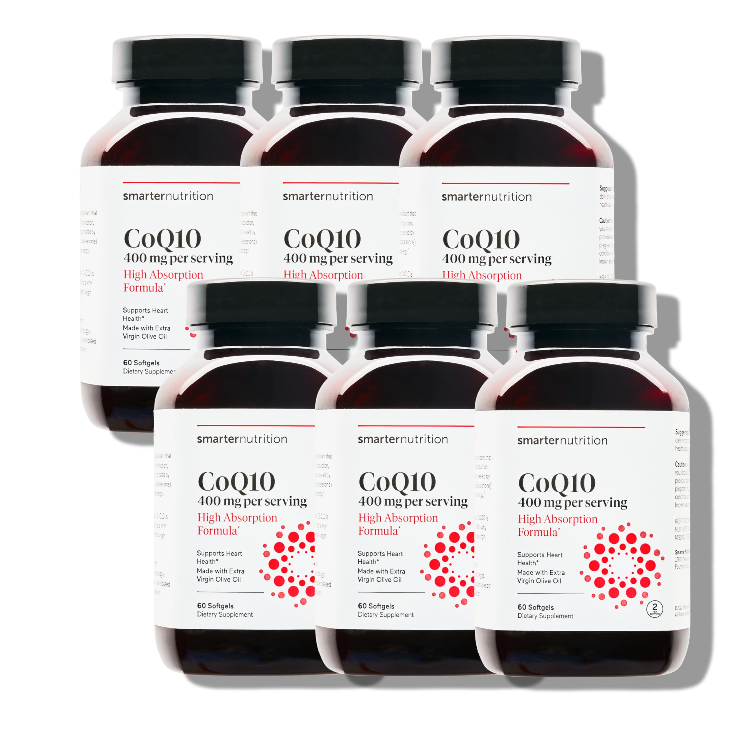 Smarter Nutrition CoQ10 400 mg high-absorption with olive oil hero image