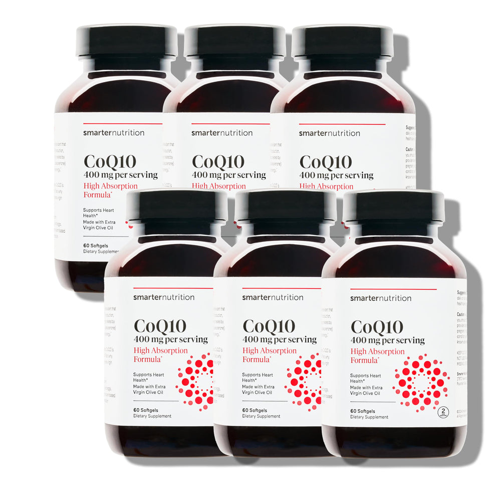 Smarter Nutrition CoQ10 400 mg high-absorption with olive oil hero image