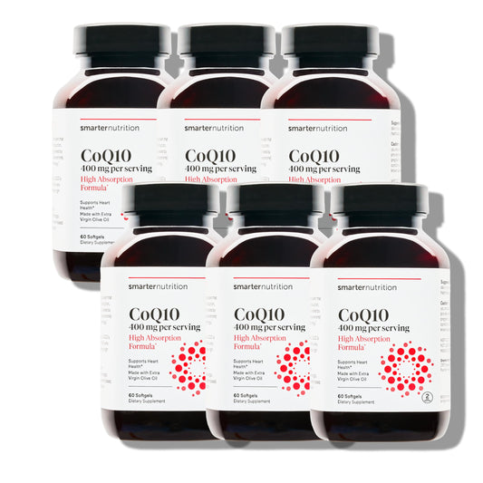 Smarter Nutrition CoQ10 400 mg high-absorption with olive oil hero image