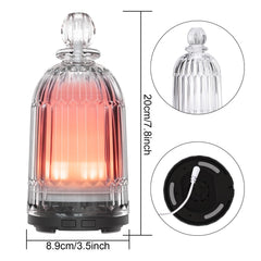 Diffuser emitting mist with 7-color LED lighting