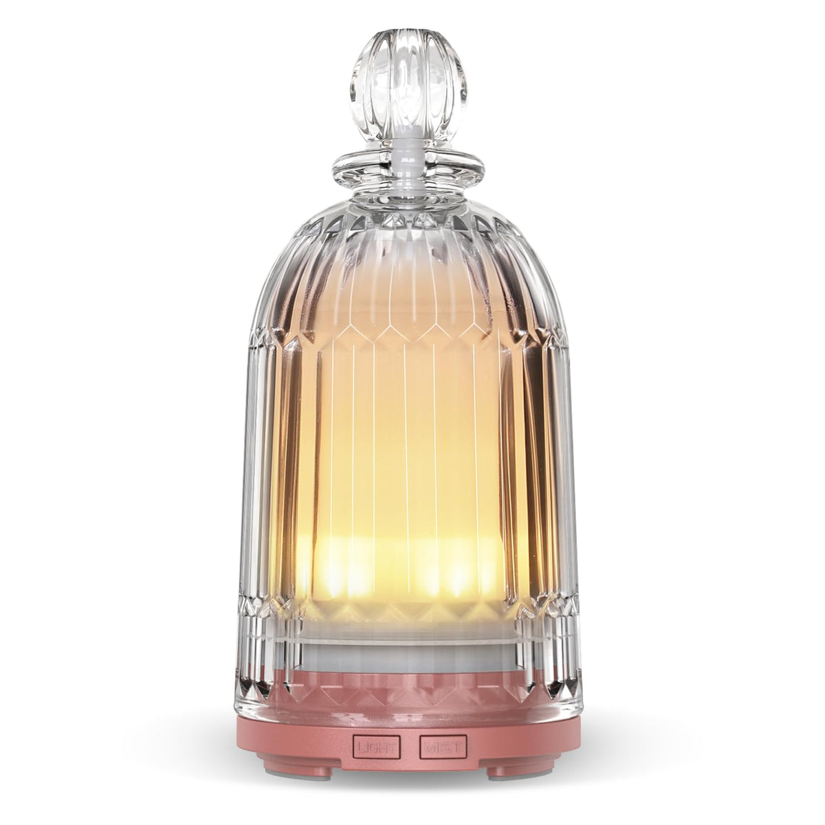 Smartwell Glass Essential Oil Diffuser with copper bottom, 120ml capacity