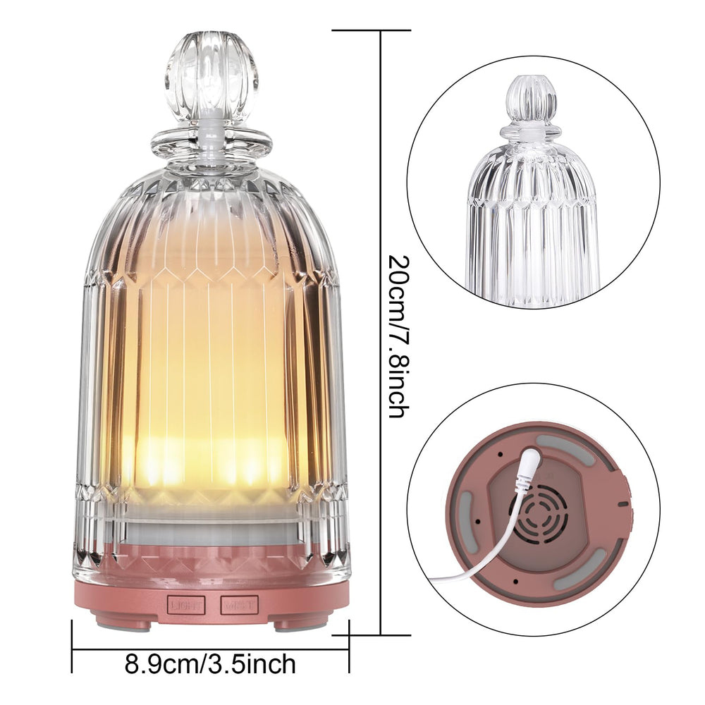 Smartwell diffuser displaying 7-color LED lights