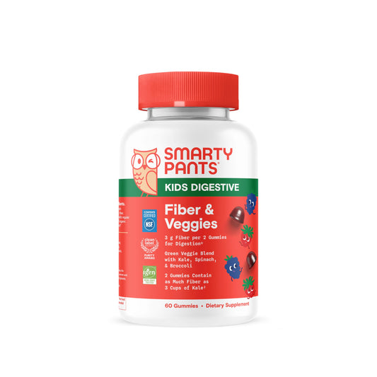 SmartyPants Kids Fiber & Veggies bottle 60 count