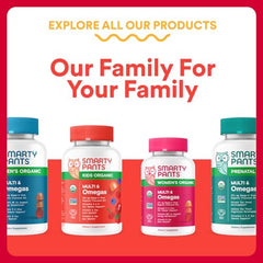 Box and packaging of SmartyPants Organic Kids Multivitamin Gummies