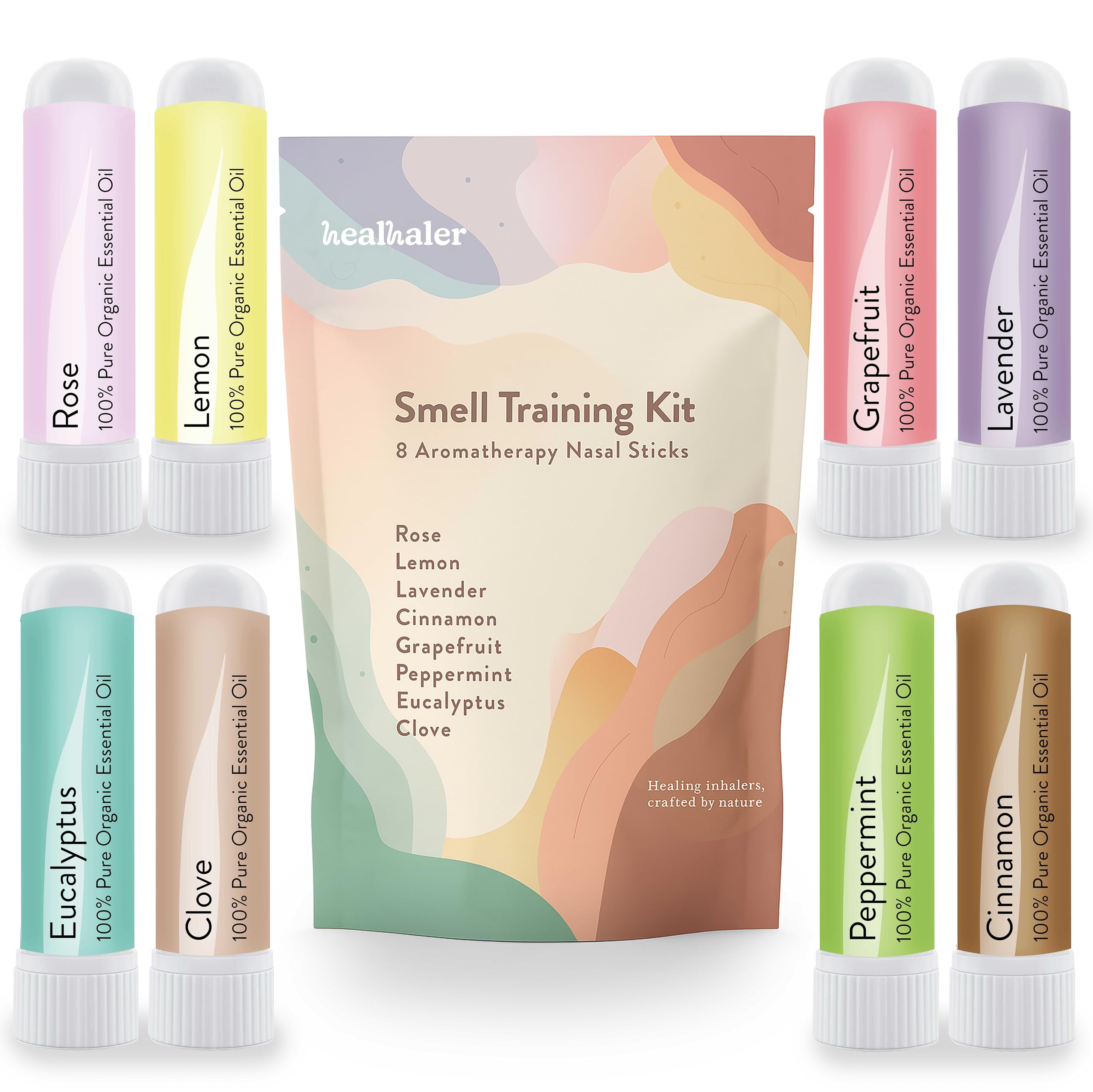 Smell Training Kit bottle set with 8 fragrance bottles