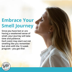Smell training therapy kit packaging and labeling