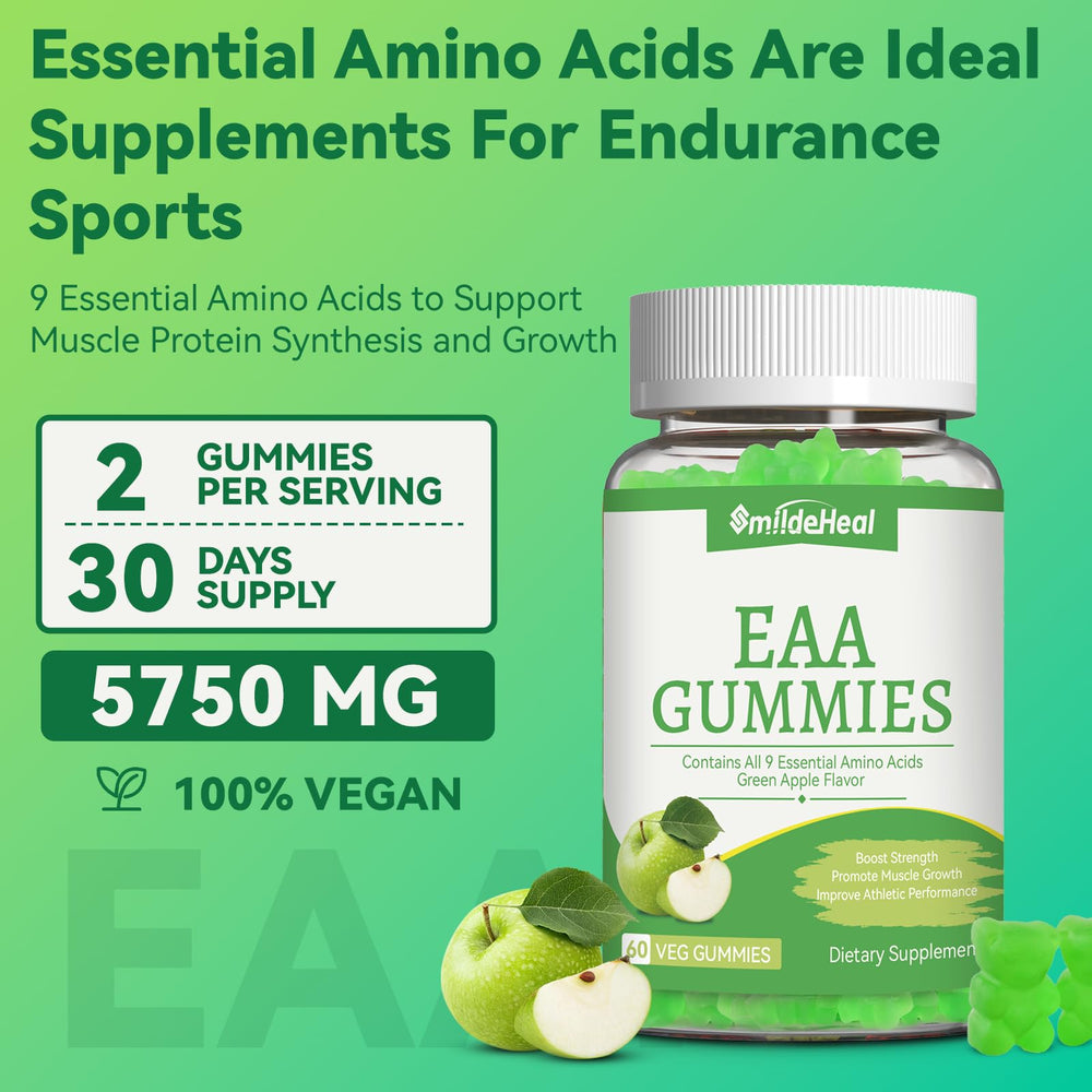 Gummies on a white background – Apple flavor