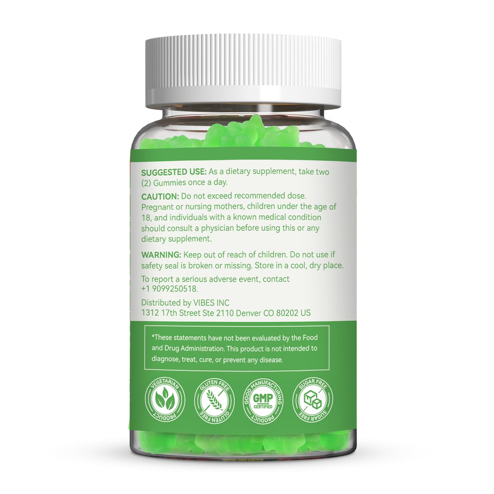 Product packaging showing all details and branding