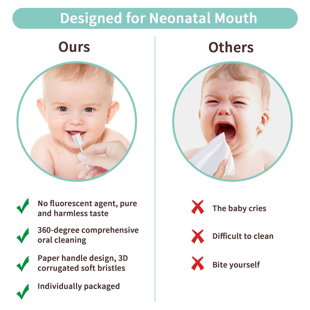 Gentle gum and tongue massage for babies