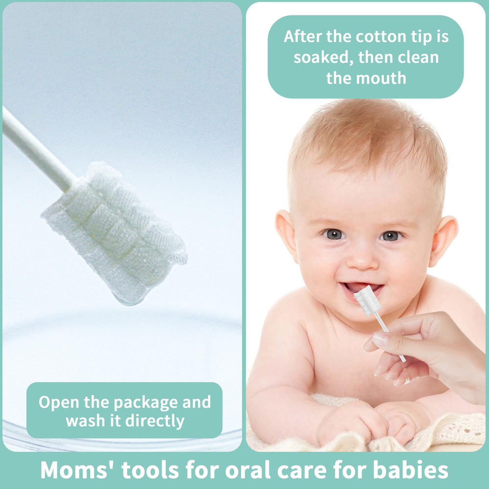 Disposable infant tongue cleaner for newborns