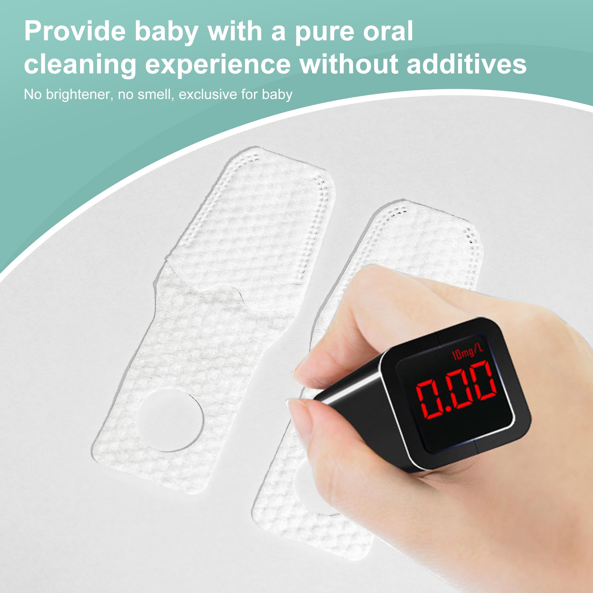 Tongue surface cleaning wipe for infant care