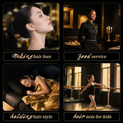 Smilco ballet bun wear demonstration with hidden support