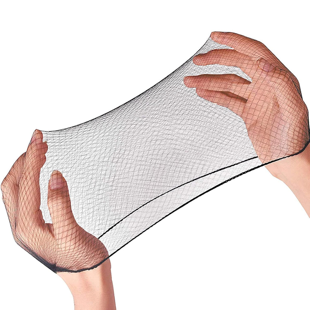 Smilco black hair nets box for professional use and secure buns
