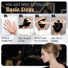 Smilco hair nets used during sleep for neat hair
