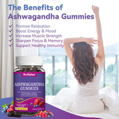 Close-up of SmildeHeal Ashwagandha Gummies bottle label