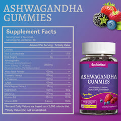 Mixed berry flavored vegan ashwagandha gummies