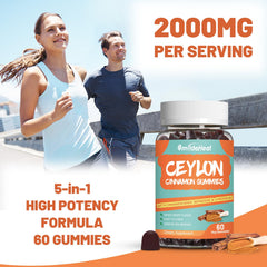 Nutrition label close-up highlighting 2000mg per serving