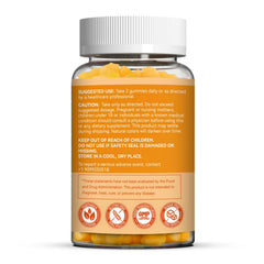 Vegan, Non-GMO ingredients label for SmildeHeal B2 Gummies