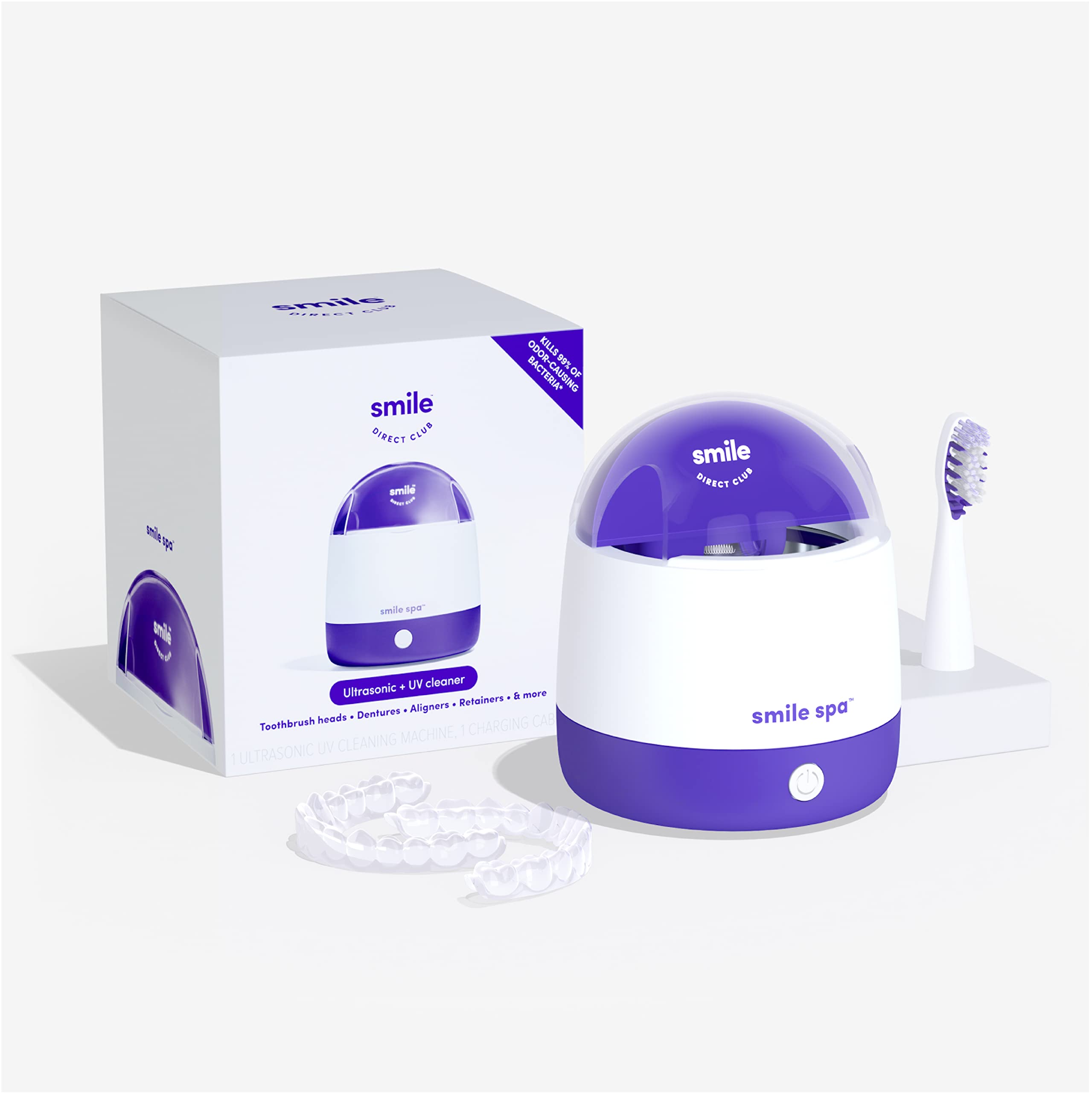 UV sanitization for toothbrush heads using Smile Spa