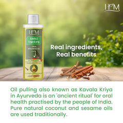 Sesame oil base for oil pulling