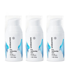 Hero image of Smileactives Pro Whitening Gel toothpaste 3-pack in 1 oz bottles