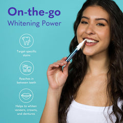 Before and after whitening results with Smileactives